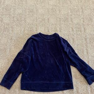 Aerie crewneck. Women’s size xs. Slightly cropped, velour fabric.